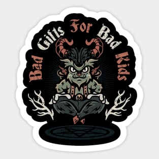 Bad gifts for bad kids Sticker